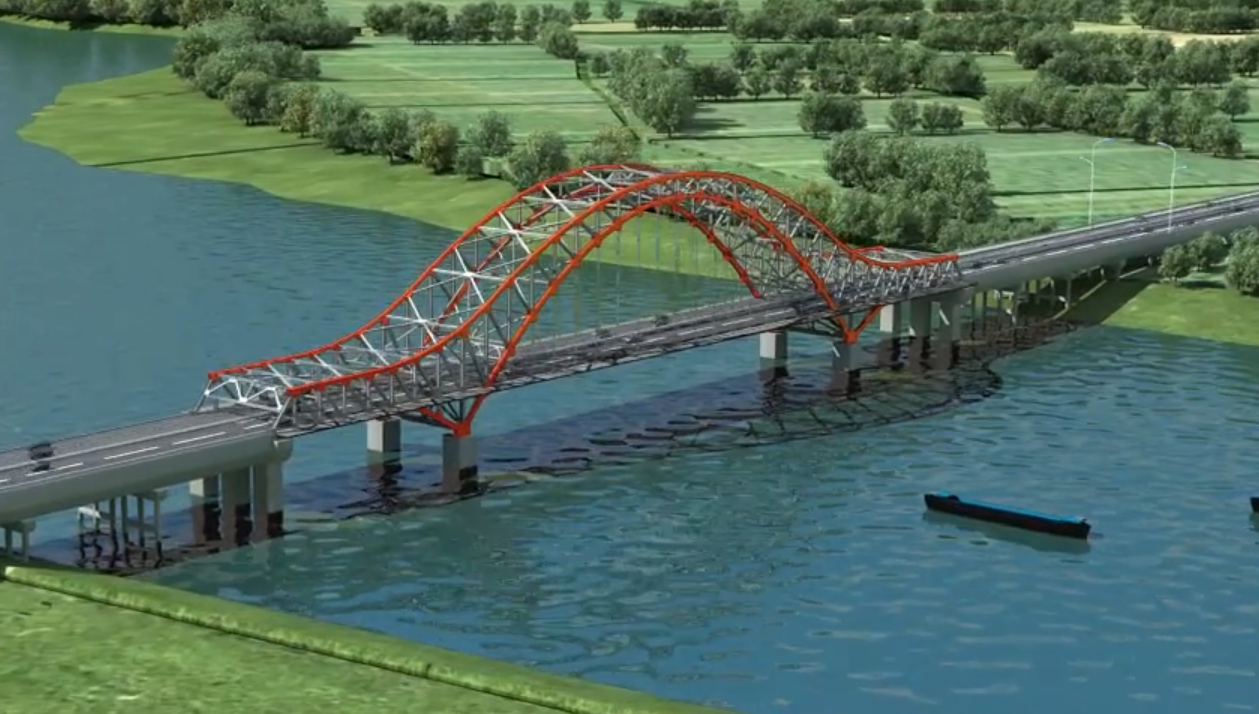 桥梁施工3D动画