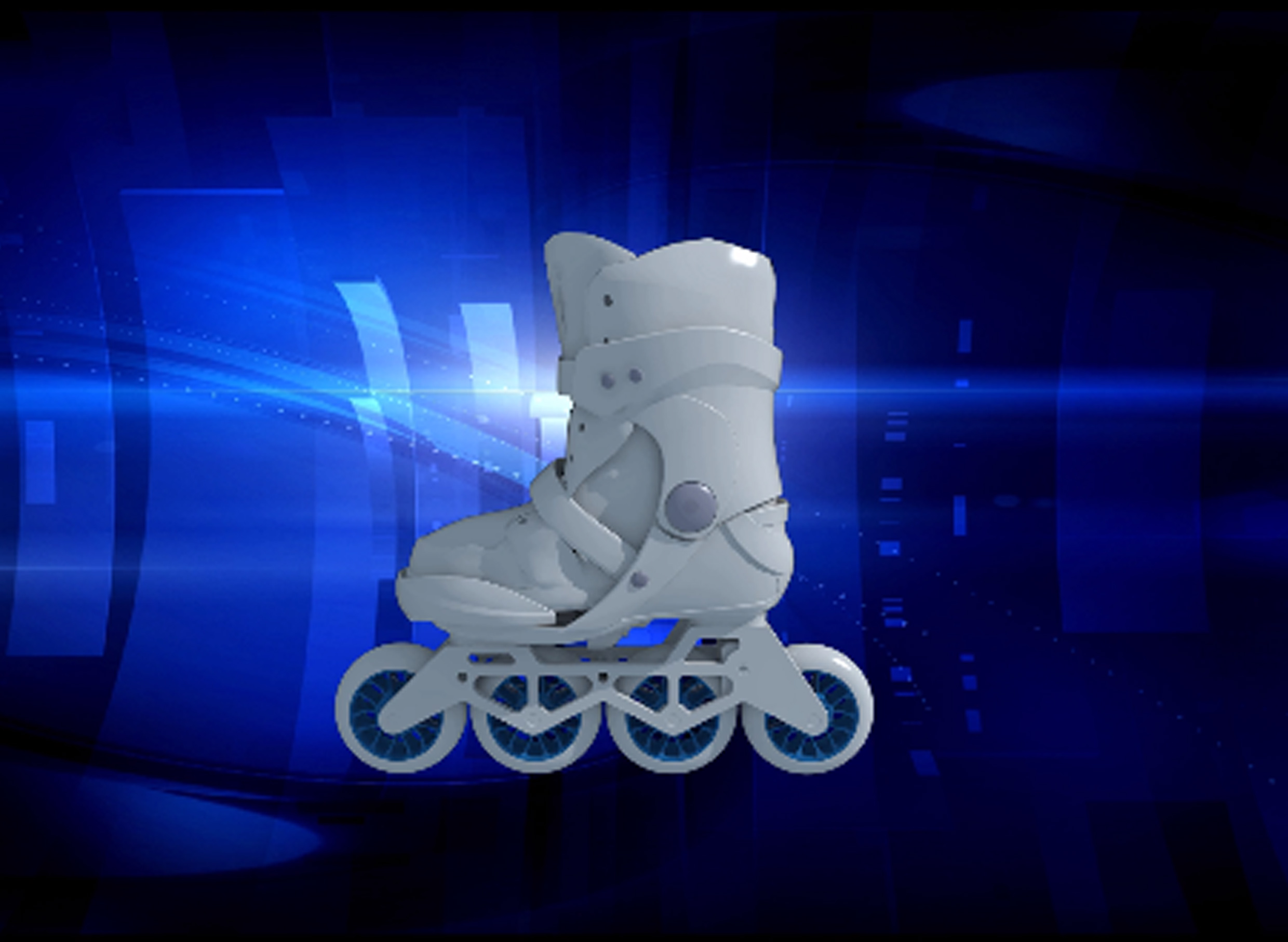 轮滑鞋产品动画
